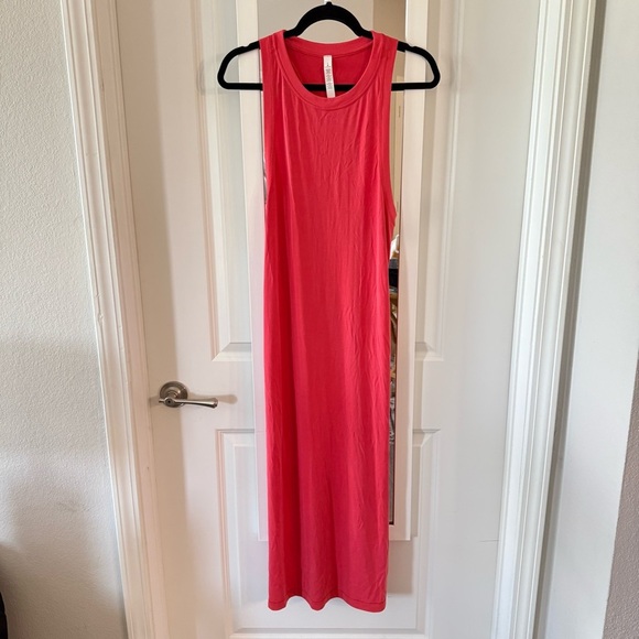 Lululemon Ease of  it all Midi Dress Size 4 Color Pink - Picture 2 of 4
